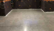 Basement finished polished floor