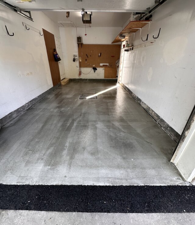 Garage floor new sealer