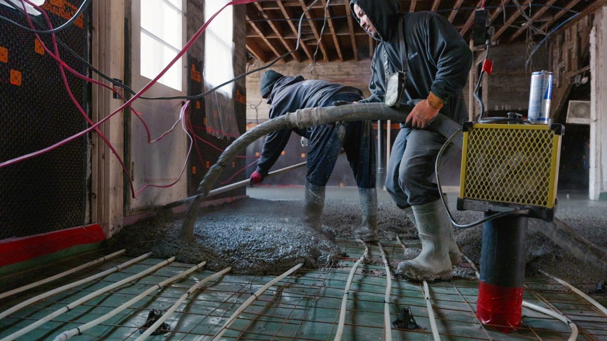 Basement Floor pumping ndg Solage Solide