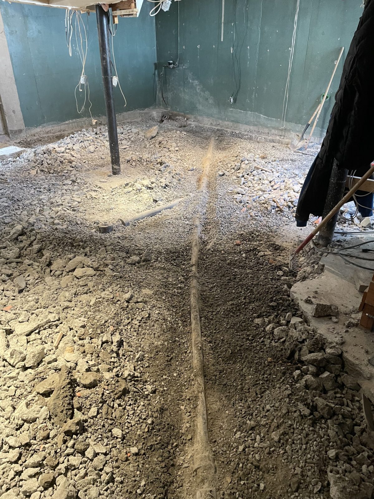 Basement floor 33 break concrete copy Solage Solide