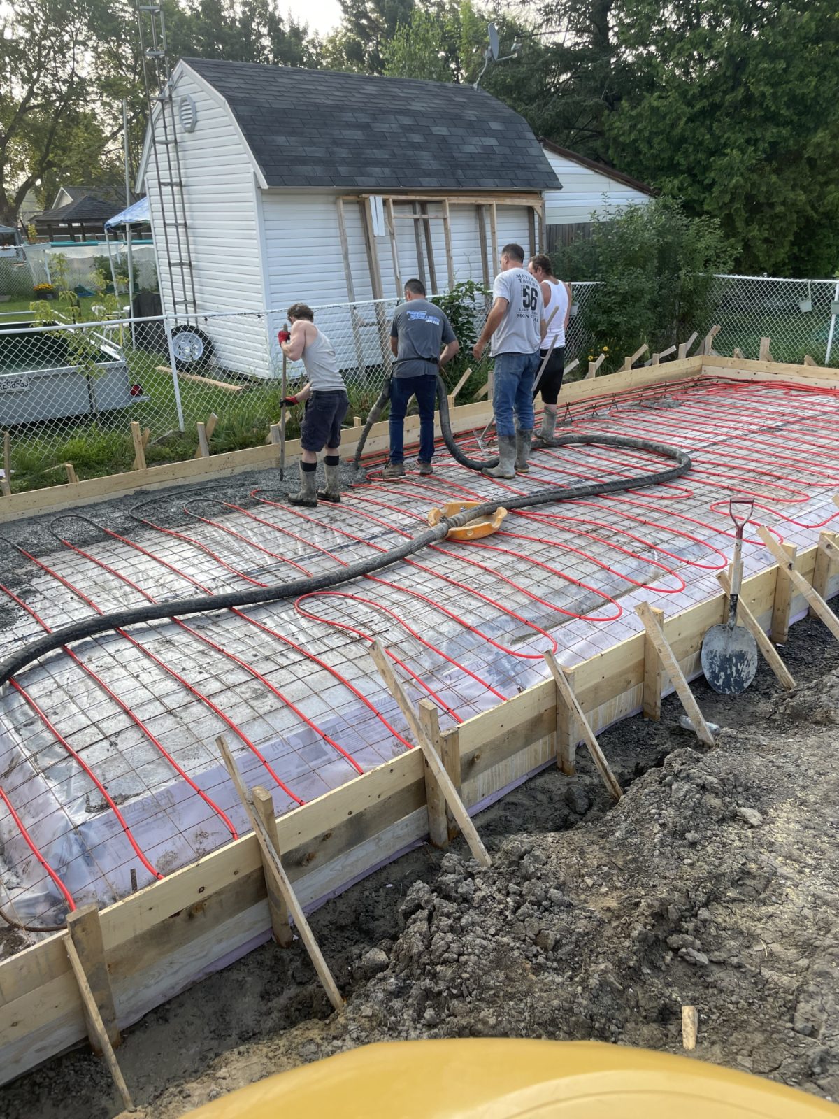 Garage slab heated solage solide 2024 Solage Solide